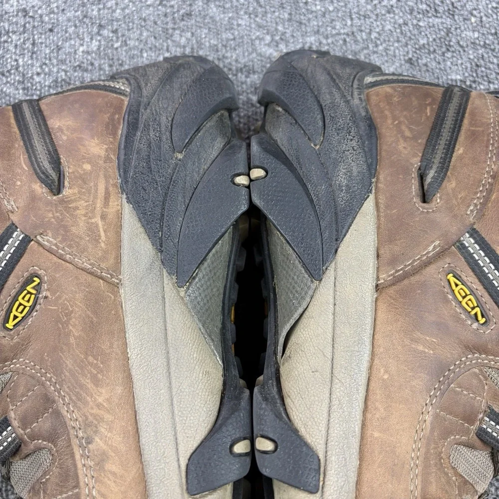 KEEN Targhee II Mid Waterproof Hiking Boots Brown Leather Mens 13 1008418